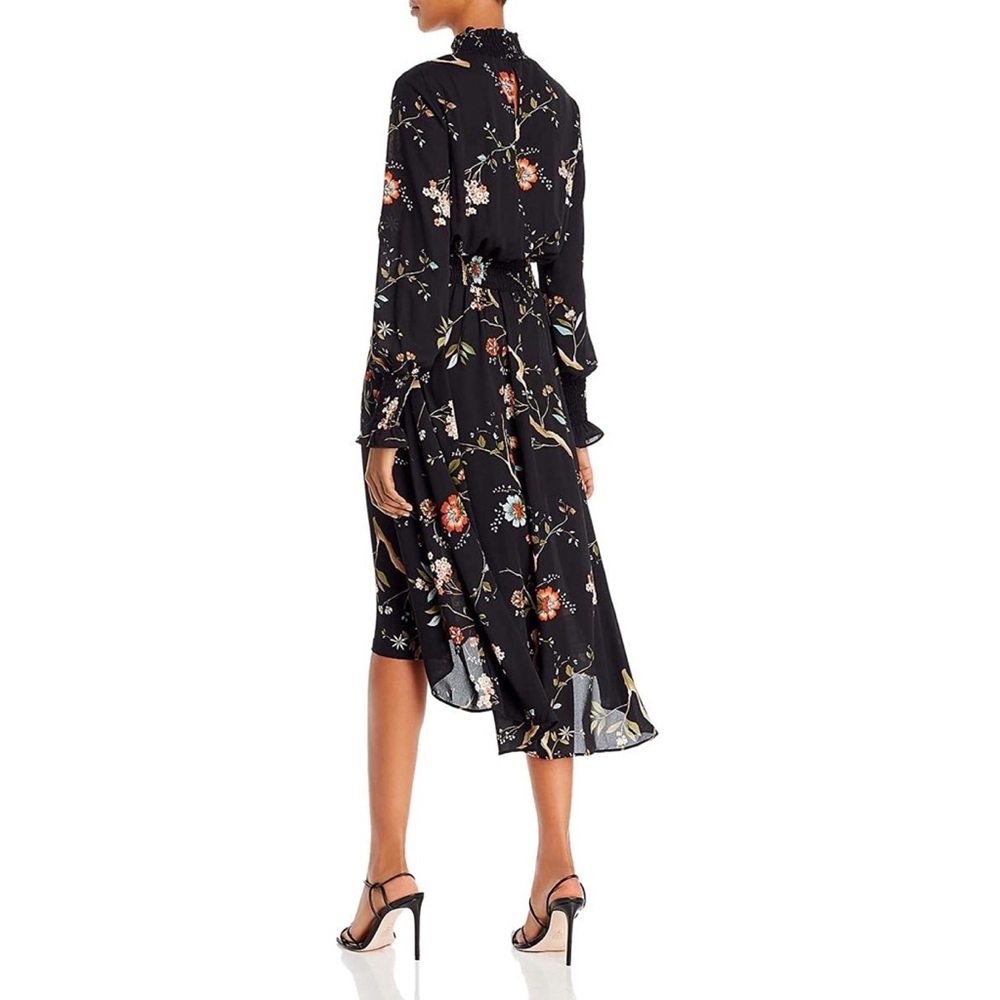 NWOT Nanette Lepore Floral Smock High Low Midi Dress - Picture 2 of 7